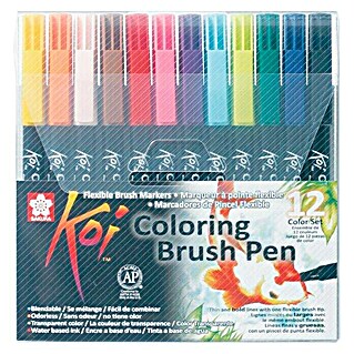 Talens Sakura Set de rotuladores Koi Color Brush (12 ud., Multicolor)