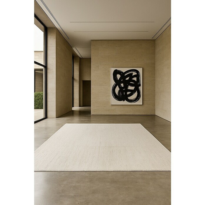 Alfombra de yute Córdoba (Blanco, 400 x 300 cm, 100% yute) | BAUHAUS