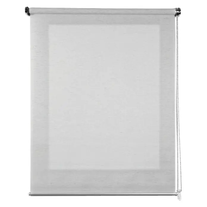 Estor enrollable Roll-up Scandi - An x Al: 140 x 250 cm, Lino, Unicolor - Un estor enrollable translúcido en un tono neutro para iluminación suave y privacidad. Ideal para cualquier habitación, ambiente confortable.