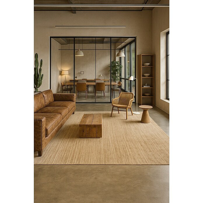 Alfombra de yute Nazar (Beige, 500 x 300 cm) | BAUHAUS
