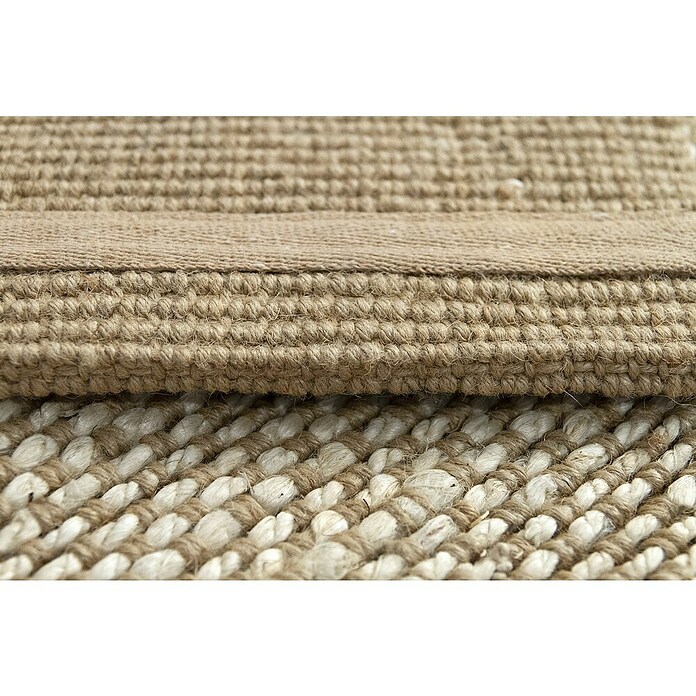 Alfombra de yute Málaga (Blanco/Natural, 350 x 250 cm, 100% yute) | BAUHAUS