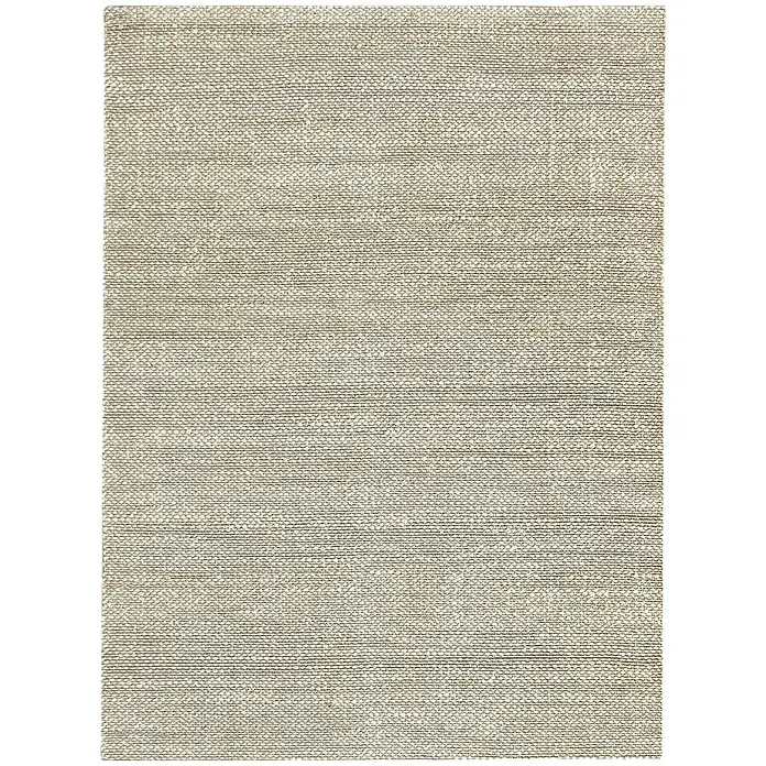 Alfombra de yute Málaga - Blanco/Natural, 350 x 250 cm, 100% yute - Tela beige con una textura sutil. La tela tiene un tejido fino y es muy adecuada para muebles o cortinas.