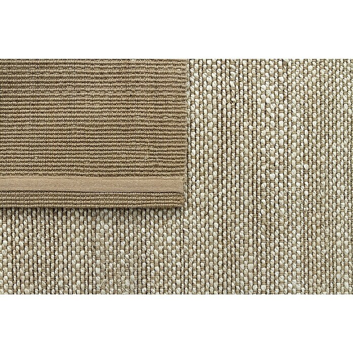 Alfombra de yute Málaga (Blanco/Natural, 350 x 250 cm, 100% yute) | BAUHAUS