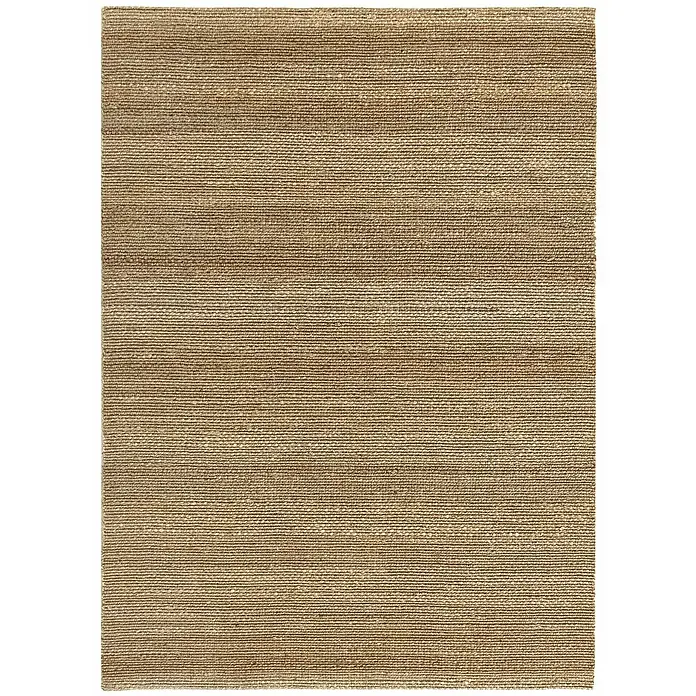 Alfombra de yute Málaga - Natural, 300 x 250 cm, 100% yute - Una alfombra cuadrada con aspecto de yute natural que presenta un tejido horizontal fino, ideal para espacios habitables. La alfombra duradera añade calidez.
