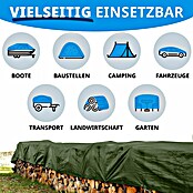 Floordirekt Abdeckplane (L x B: 12 x 10 m, Grammatur: 240 g/m², Grün) | BAUHAUS