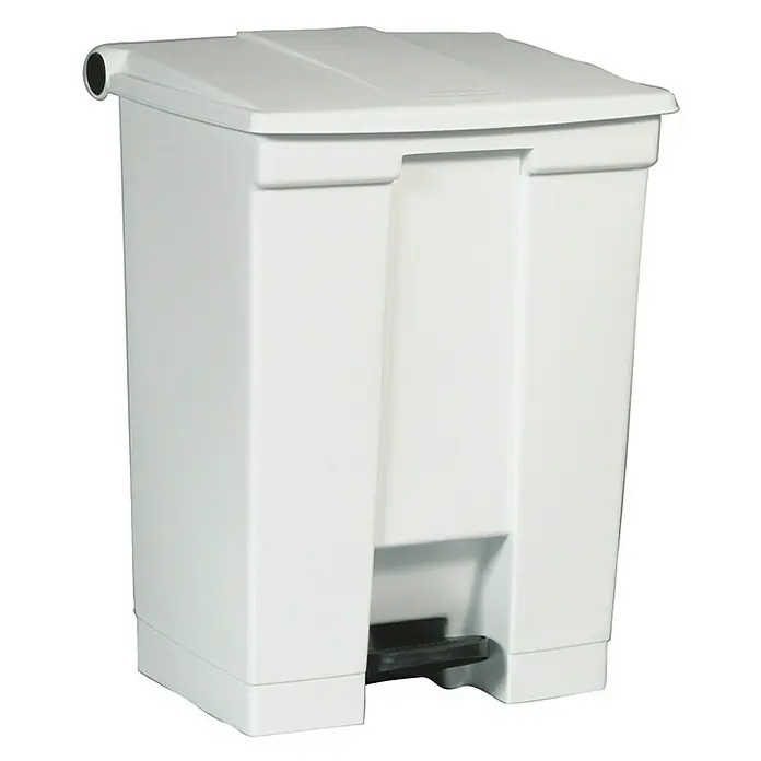 Proregal Treteimer Rubbermaid Robuster Pedaleimer - 68,1 l, Kunststoff, Weiß - Weißer Tretabfalleimer mit Deckel. Praktischer Abfalleimer für Hygiene und Sauberkeit im Haus oder Büro.
