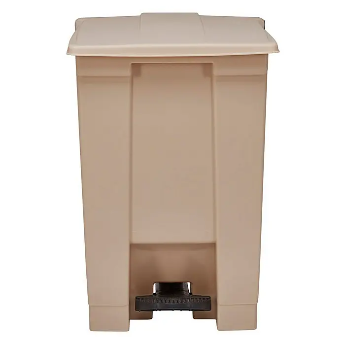 Proregal Treteimer Rubbermaid Robuster Pedaleimer - 68,1 l, Kunststoff, Beige - Beiger Treteimer mit Deckel. Ideal für Badezimmer oder Küche, bietet eine hygienische Lösung für Abfallentsorgung.