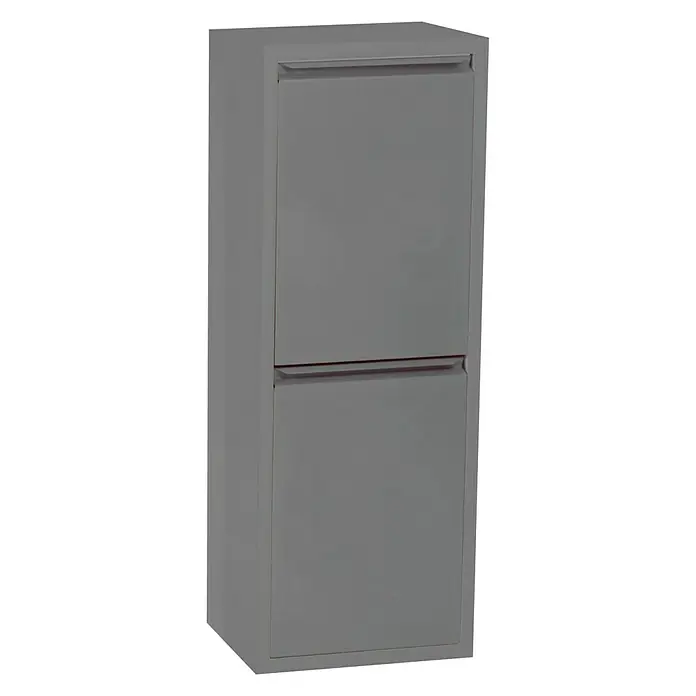 Simonrack Armario multiusos metálico - L x An x Al: 25 x 34 x 92 cm, Gris - Zapatero gris con dos compartimentos para guardar ordenadamente zapatos y accesorios. Diseño práctico y ahorra espacio.