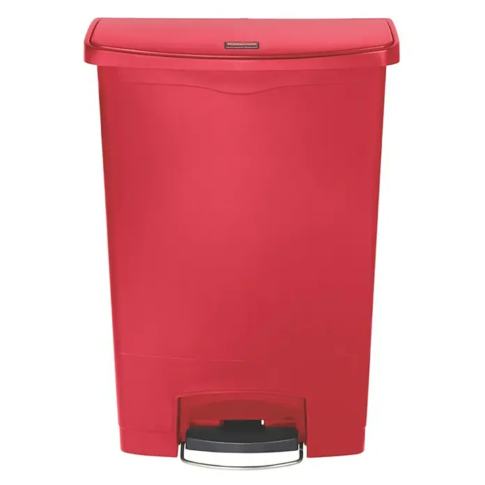 Proregal Treteimer Rubbermaid Slim Jim Step On Container Front Step Pedal-Abfalleimer - 90 l, Kunststoff, Rot - Roter Rubbermaid Treteimer mit Fußpedal zum einfachen Öffnen und Schließen. Ideal für Küche, Bad oder Büro.