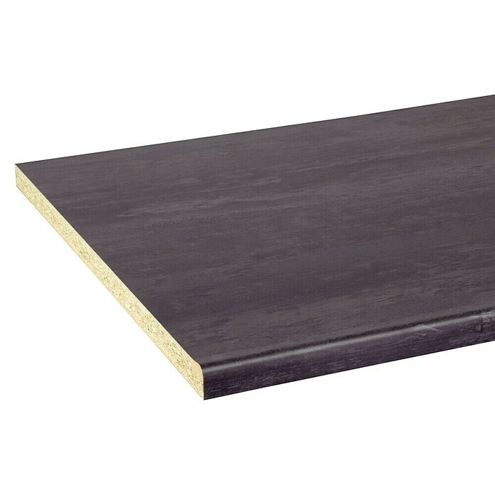 CanDo Keukenwerkblad Aanrechtblad Staal grijs (Spaanplaat, 302 x 60 x 2,8 cm, Staal grijs) | BAUHAUS