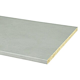 CanDo Keukenwerkblad Aanrechtblad Beton lichtgrijs (Spaanplaat, 182 x 60 x 2,8 cm, Lichtgrijs)
