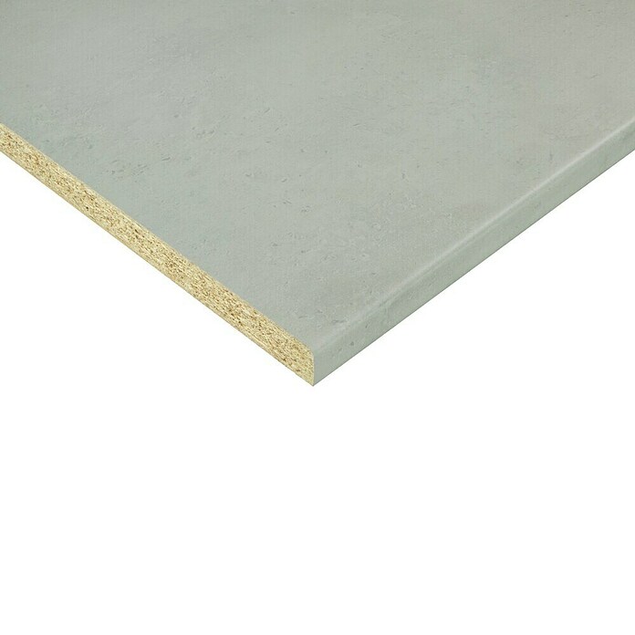 CanDo Keukenwerkblad Aanrechtblad Beton lichtgrijs (Spaanplaat, 182 x 60 x 2,8 cm, Lichtgrijs) | BAUHAUS