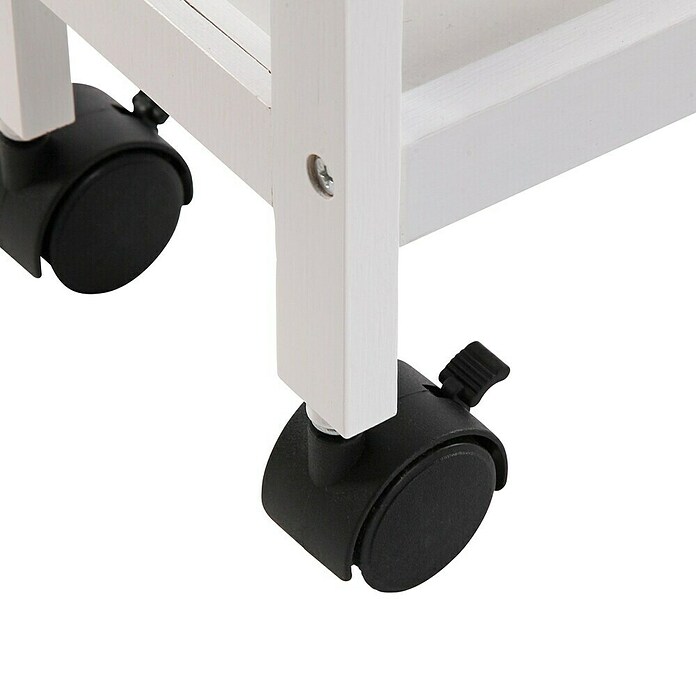 Versa Carro de cocina (L x An x Al: 15 x 36 x 74 cm, Blanco, Acero) | BAUHAUS