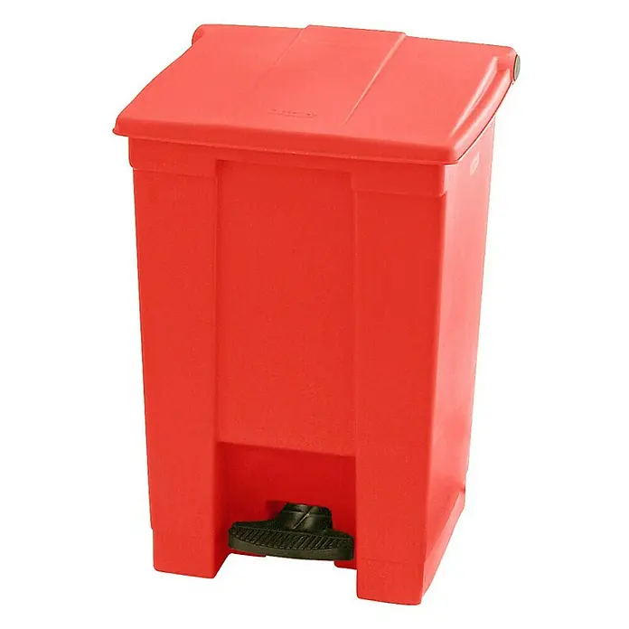 Proregal Treteimer Rubbermaid Robuster Pedaleimer - 45,4 l, Kunststoff, Rot - Roter Tretabfalleimer aus Kunststoff mit Deckel. Ideal für Bad oder Küche, robust und hygienisch.