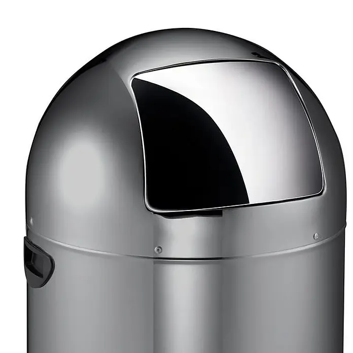 Proregal Treteimer - 33 l, Stahl, Grau - Silberner Schwingdeckel-Abfalleimer aus Edelstahl, ideal für den Einsatz in Büros oder öffentlichen Bereichen. Stilvolles und hygienisches Design.