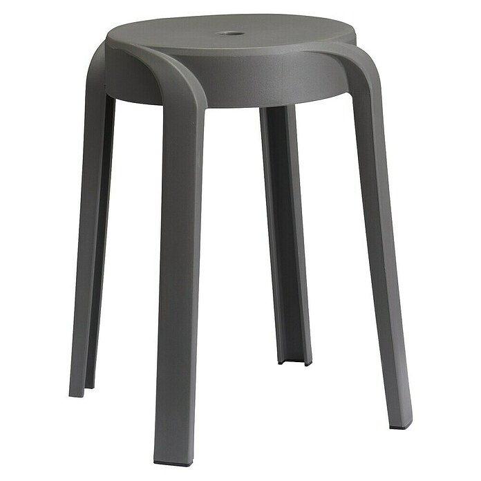 Kruk Anvers (Grijs, Kunststof, Hoogte: 45 cm) | BAUHAUS