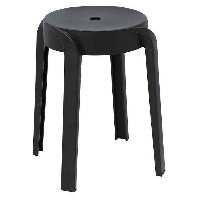 Kruk Anvers (Zwart, Kunststof, Hoogte: 45 cm) | BAUHAUS