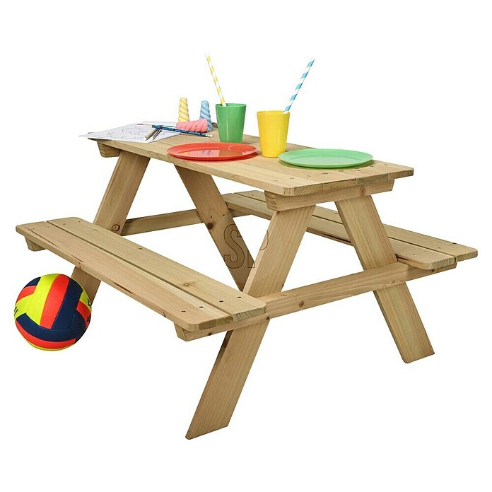 Picknicktafel voor kinderen (Hout) | BAUHAUS