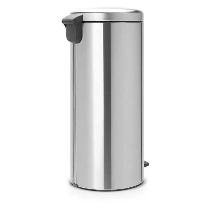 Proregal Treteimer Brabantia Klassischer Tretmülleimer mit Soft-Verschluss - 30 l, Metall, Edelstahl Matt - Edelstahl-Treteimer mit grauem Deckel und Pedal zur einfachen Bedienung und hygienischen Abfallentsorgung im Haushalt.