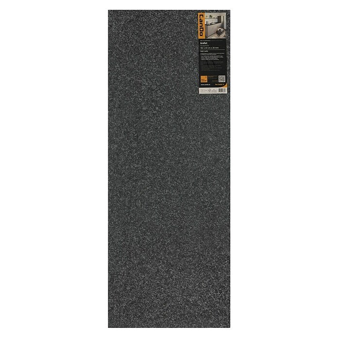 CanDo Keukenwerkblad Aanrechtblad Grafiet (Spaanplaat, 182 x 60 x 2,8 cm, Grafiet) | BAUHAUS