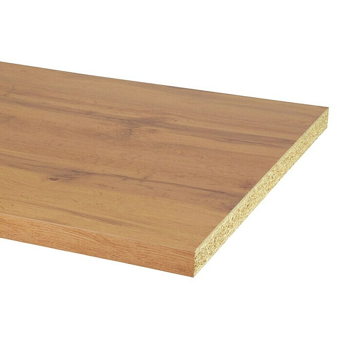 CanDo Keukenwerkblad Aanrechtblad Eiken naturel (Spaanplaat, 304 x 64 x 3,8 cm, Eiken naturel) | BAUHAUS