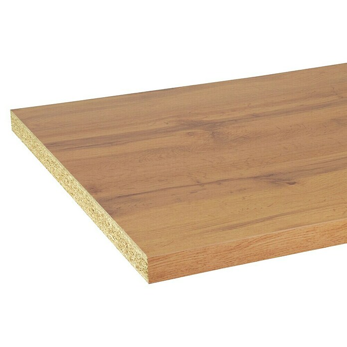 CanDo Keukenwerkblad Aanrechtblad Eiken naturel (Spaanplaat, 304 x 64 x 3,8 cm, Eiken naturel) | BAUHAUS