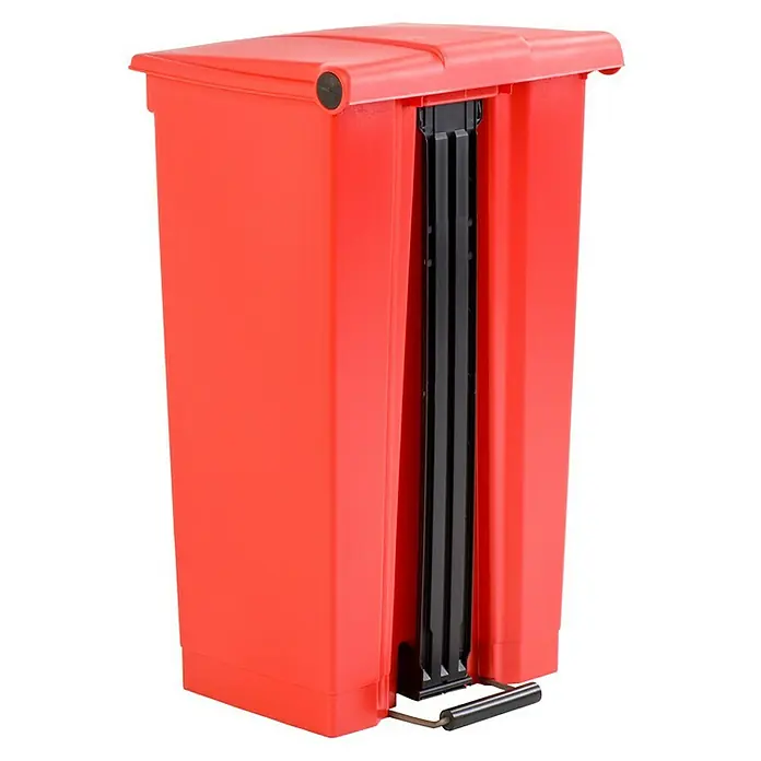 Proregal Treteimer Rubbermaid Robuster Pedaleimer - 87 l, Kunststoff, Rot - Roter, treteimer Mülleimer aus Kunststoff. Ideal für Küche, Bad oder Büro.