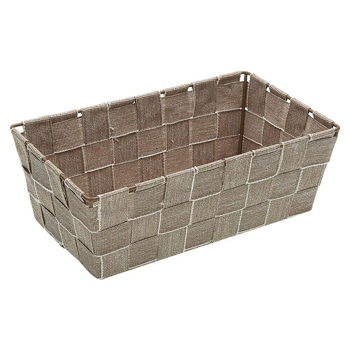 Cesta de tela (L x An x Al: 24 x 14 x 8,5 cm, Beige, Polipropileno) | BAUHAUS