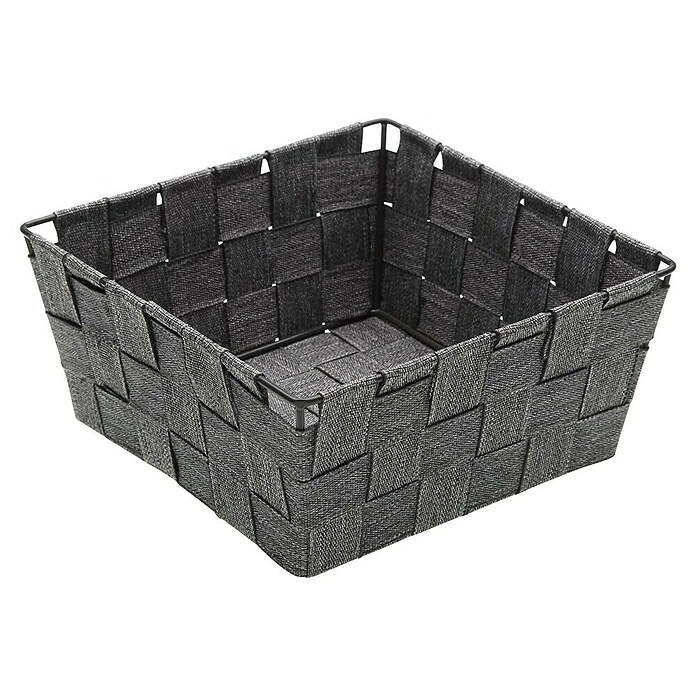 Cesta de tela (L x An x Al: 19 x 19 x 9 cm, Gris, Polipropileno) | BAUHAUS