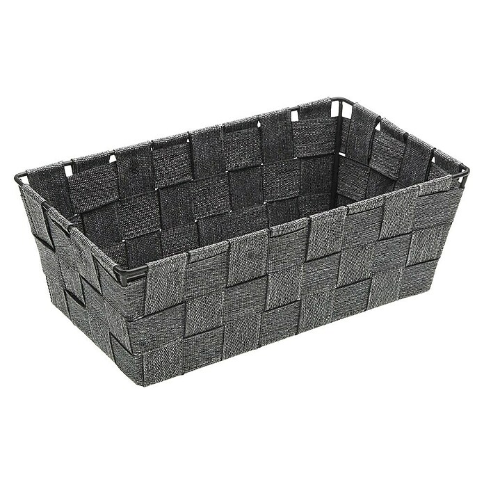Cesta de tela (L x An x Al: 24 x 14 x 9 cm, Gris, Polipropileno) | BAUHAUS