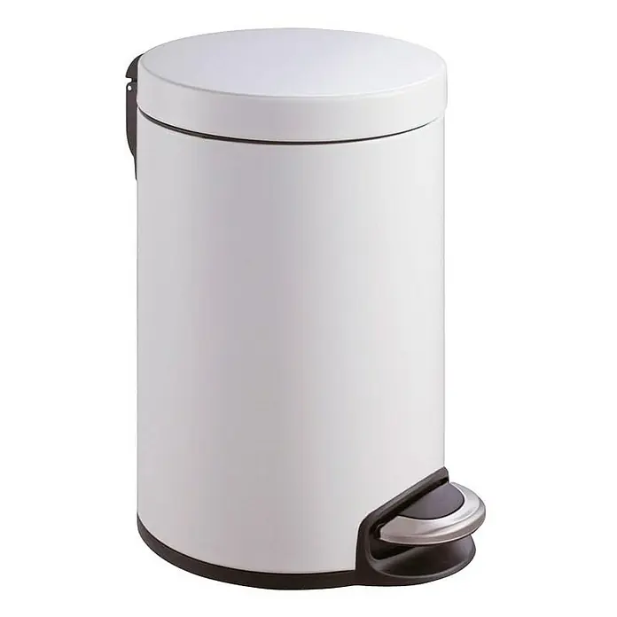 Proregal Treteimer - 20 l, Kunststoff, Weiß - Dieser schlanke, weiße Treteimer ist die perfekte Ergänzung für jedes Badezimmer oder jede Küche und bietet Funktionalität mit Stil.