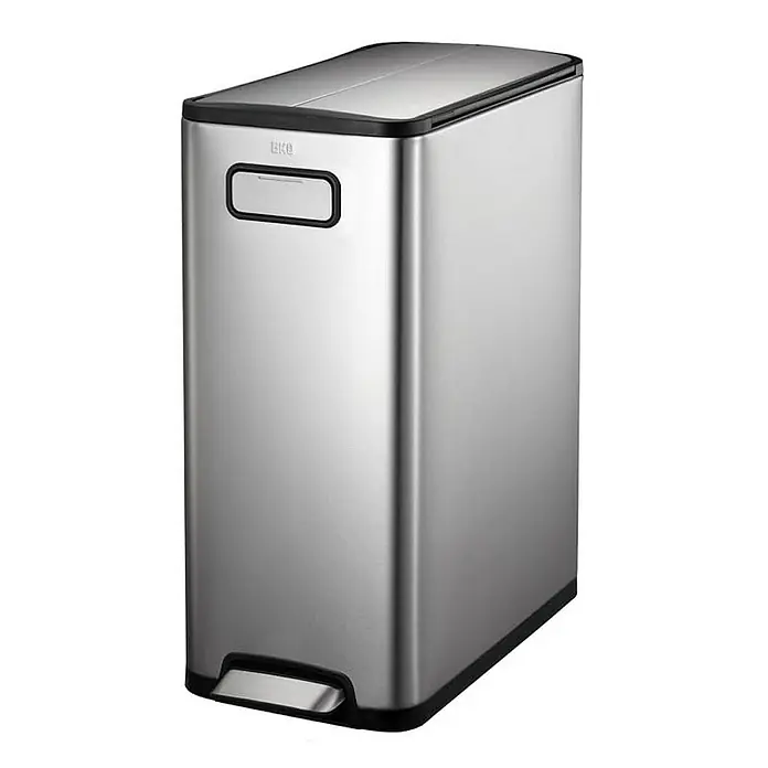 Proregal Treteimer Modern designter Treteimer zur Abfallscheidung aus gebürstetem Edelstahl - 30 l, Edelstahl, Edelstahl - Dieser EKO Phantom Mülleimer in gebürstetem Edelstahl bietet ein elegantes Design und hohe Funktionalität für jeden Raum.