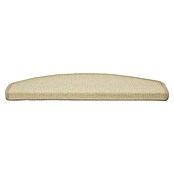 Stufenmatte Sisal (65 x 23,5 cm, Elfenbein, Halbrund) | BAUHAUS