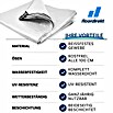 Floordirekt Abdeckplane (L x B: 6 x 1,5 m, Grammatur: 240 g/m², Weiß) | BAUHAUS