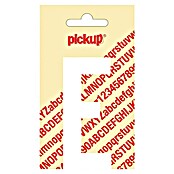Pickup Etiqueta adhesiva (Motivo: E, Blanco, Altura: 90 mm)