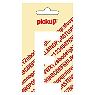 Pickup Etiqueta adhesiva (Motivo: E, Blanco, Altura: 90 mm)