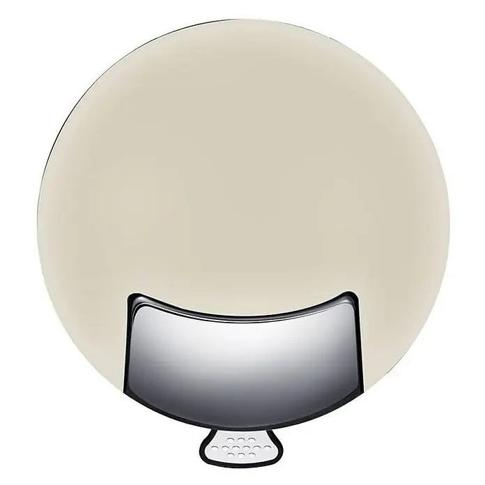 Proregal Treteimer - 33 l, Stahl, Creme - Cremefarbener Seifenspender mit Chromakzenten. Elegantes Design für Badezimmer oder Küche, bietet hygienische Seifenabgabe.