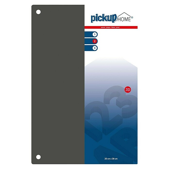 Pickup 3D Home Schild (L x B: 20 x 30 cm, Grau)