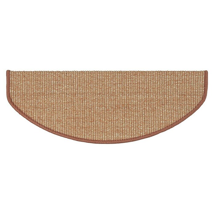 Stufenmatte Sisal (65 x 23,5 cm, Apricot, Halbrund) | BAUHAUS