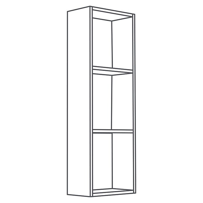 Camargue Espacio Modularni regal (30 x 17 x 90 cm, Bijelo, Mat)