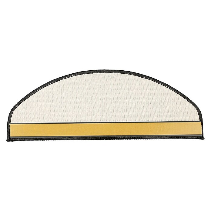 Stufenmatte Sisal (65 x 23,5 cm, Schwarz, Halbrund) | BAUHAUS