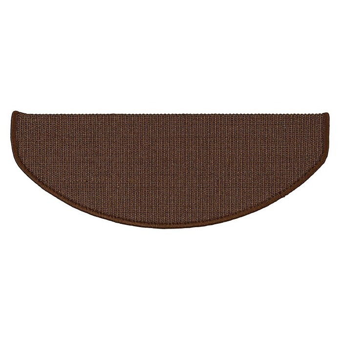 Stufenmatte Sisal (65 x 23,5 cm, Dunkelbraun, Halbrund) | BAUHAUS