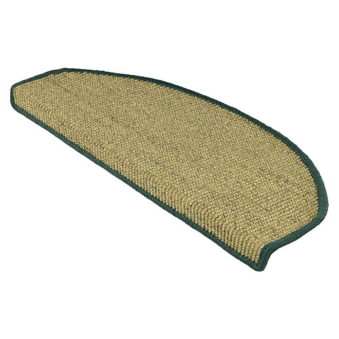 Stufenmatte Sisal (65 x 23,5 cm, Grün, Halbrund) | BAUHAUS
