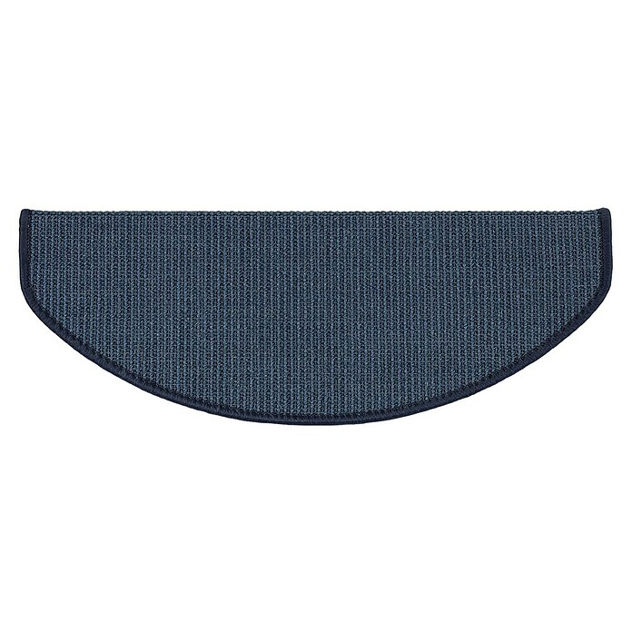 Stufenmatte Sisal (65 x 23,5 cm, Blau, Halbrund) | BAUHAUS