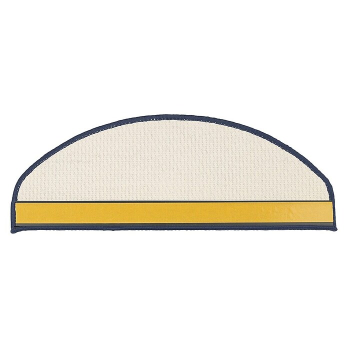 Stufenmatte Sisal (65 x 23,5 cm, Blau, Halbrund) | BAUHAUS