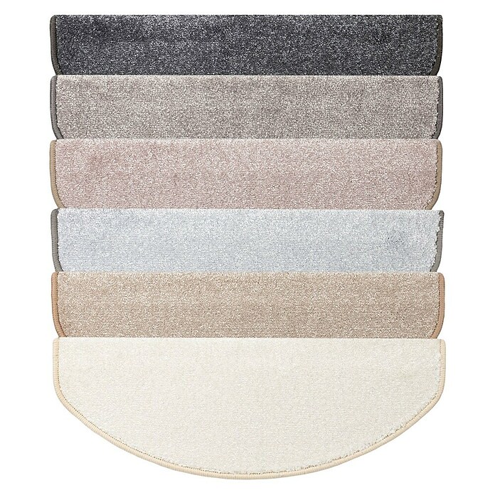 Stufenmatte Sundae (65 x 23,5 cm, Creme, Halbrund) | BAUHAUS