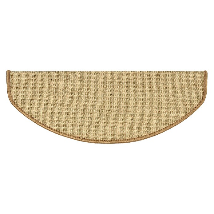 Stufenmatte Sisal (65 x 23,5 cm, Natur, Halbrund) | BAUHAUS