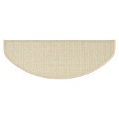 Stufenmatte Sisal (65 x 23,5 cm, Elfenbein, Halbrund) | BAUHAUS