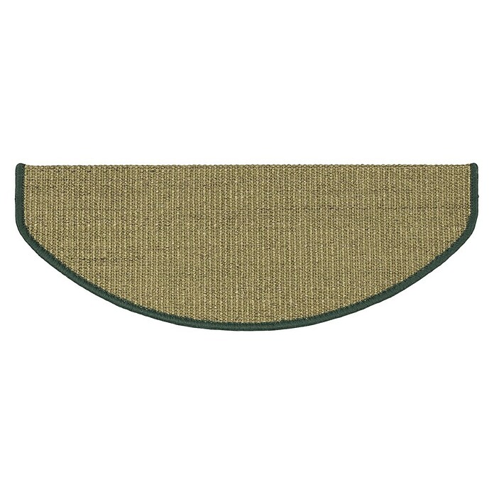 Stufenmatte Sisal (65 x 23,5 cm, Grün, Halbrund) | BAUHAUS