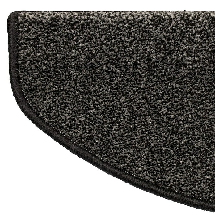 Stufenmatte Lyon (65 x 23,5 cm, Schwarz, Halbrund) | BAUHAUS